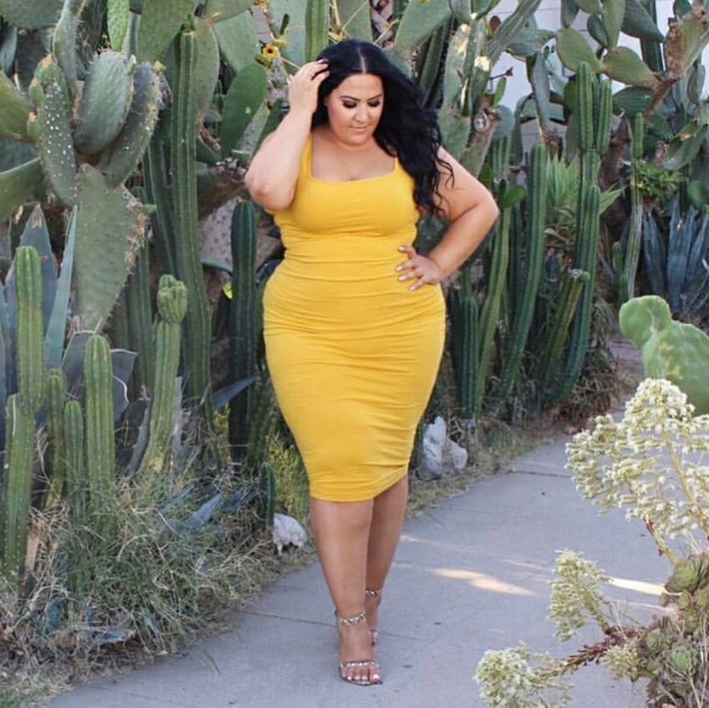 NWT Rebdolls "See You Again" Squared Neckline Midi Dress